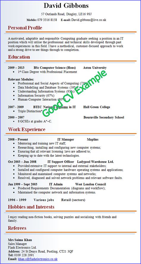 Good Cv Example, Cv Format For Job, Cv Resume Sample, Perfect Resume Example, Carta Formal, Best Cv Template, Good Resume, Job Resume Format, Cv Example