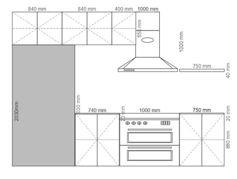 Kitchen Elevation | EdrawMax Free Templates Kitchen Plan And Elevation, Kitchen Details Drawing, Orthographic Projection Drawing, Kitchen Elevation Drawing, Kitchen Elevation With Dimensions, Kitchen Working Drawing Details, Kitchen Section Drawing, Plan Section Elevation Drawings Of House, Kitchen Cabinet Elevation Drawing