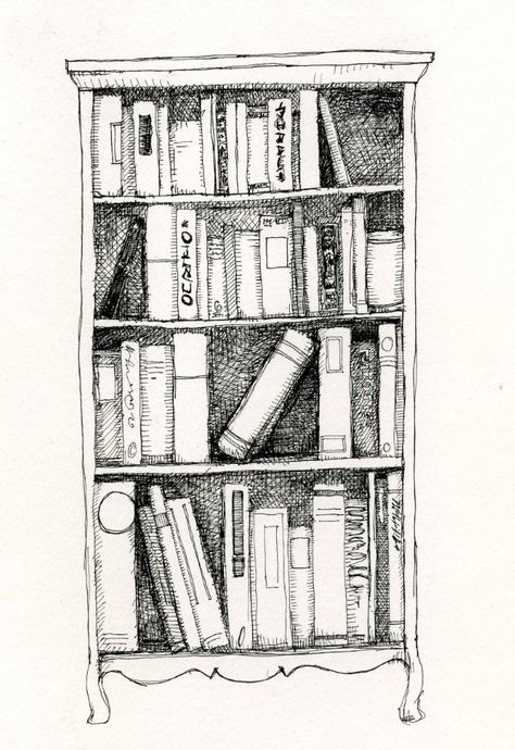 Bookshelve rough sketch Drawing Bookshelf, Victorian Bookshelf, Bookshelf Drawing, Window Bookshelf, Library Drawing, Whimsical Art Journal, Bookshelf Art, Pen Art Work, Drawing Interior