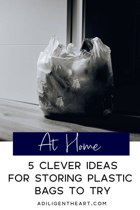 5 Clever Ideas for Storing Plastic Bags to Try #AtHome #athome #organization Storing Grocery Bags Ideas, Organizing Plastic Bags, Plastic Bag Organization, How To Store Plastic Grocery Bags, Grocery Bag Storage Ideas, Plastic Bag Storage Ideas, Store Plastic Grocery Bags, Disinfecting Wipes Container, Fold Plastic Bags