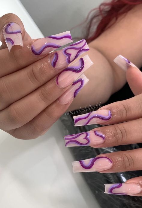 86 Best Purple Nail Designs for the Spring Season - atinydreamer Purple Nail Inspiration, Nail Ideas Purple, Nail Designs Purple, Purple Nail Ideas, Nail Ideas Spring, Lilac Nails, Purple Nail Designs, Purple Nail, Glam Nails