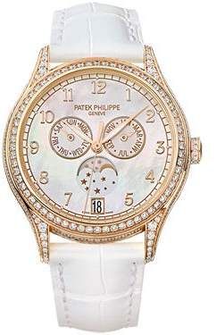 Patek Philippe Complications White Balinese Mother Of Pearl Dial Automatic Ladies Watch Patek Philippe Aquanaut, Patek Philippe Calatrava, Skeleton Watches, Patek Philippe Watches, Swiss Army Watches, Annual Calendar, Expensive Watches, Womens Watches Luxury, Women's Watch