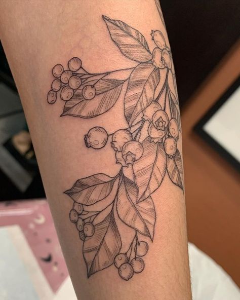 blueberry branch tattoo • Instagram Bird And Berry Tattoo, Blueberry Tattoo Design, Blackberry Plant Tattoo, Wild Berry Tattoo, Blueberry Tattoo Black And White, Fruit Branch Tattoo, Blueberry Plant Tattoo, Blueberry Vine Tattoo, Blueberry Bush Tattoo