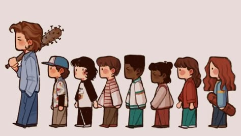 Byler Fan Art Cute, Stranger Things Fanart Funny, Byler Fanart Cute Drawings, Byler Fanart Top Will, Kidovna Byler Art, It Fanart, Noodles_and_tea Byler Fanart, Byler Fanart, The Babysitter