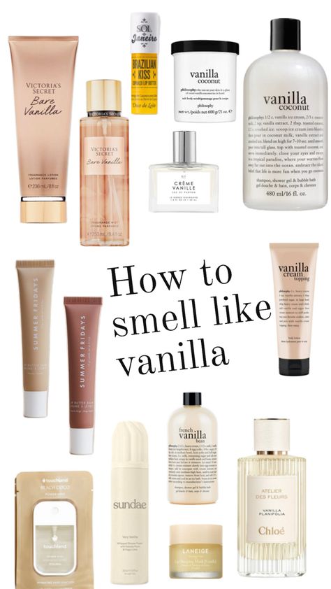 To Smell Like Vanilla, Smell Like Vanilla, Fragrances Perfume Woman, Vanilla Perfume, Bath And Body Works Perfume, Shower Skin Care, Body Smells, Perfect Skin Care Routine, Vanilla Girl