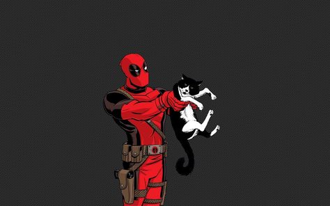 Deadpool holding cat digital wallpaper #Deadpool #720P #wallpaper #hdwallpaper #desktop Deadpool Background, Deadpool Hd, Deadpool Icon, Deadpool Images, Adventure Marvel, Deadpool Pictures, Deadpool Movie, Marvel Background, Marvel Animation