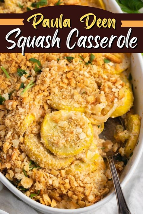 Squash Side Dishes Recipes, Sides Casserole Recipes, Slap Yo Mama Squash Casserole, Paula Dean Side Dishes, Squash Potluck Dishes, Paula Deen Family Kitchen Recipes, Sides For Casserole Dishes, Ground Meat And Squash Recipes, Paula Deans Squash Casserole With Ritz Crackers