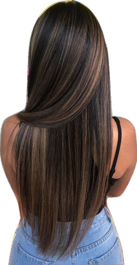 Hair Inspo Caramel Highlights, Highlights Brown Hair Extensions, Hair Extensions Long Brown, Blue Hair Highlights With Brown Hair, Hair Color Ideas For Morenitas, Brown Highlights On Brown Hair Straight, Balayage Hair Honey Caramel Highlights, Fresh Brunette Hair Colors, Long Brown Hair With Highlights Extensions