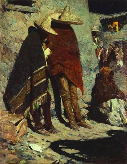 Mexican Art, Moon Oil, Mexican Artwork, Mexican Paintings, Western Artwork, Cowboy Aesthetic, West Art, Cowboy Art, Western Art