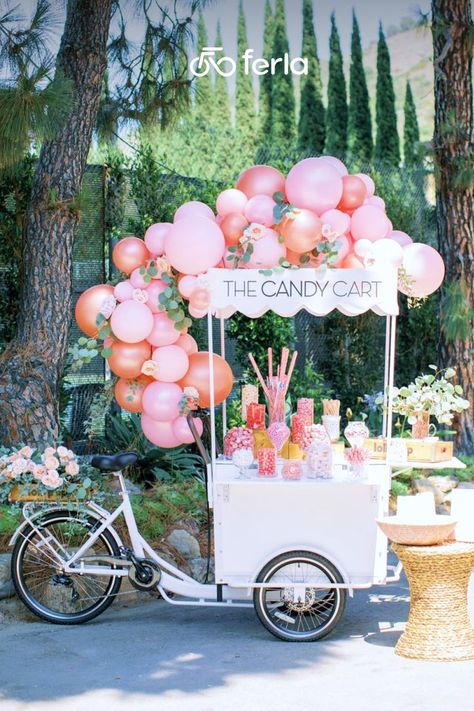 National Candy Day, Cotton Candy Cart, Food Cart Business, Party Rental Ideas, Wedding Bar Menu Sign, Sweets Bar, Bridal Shower Inspo, Old Fashioned Candy, Bar Menu Wedding