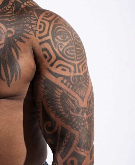 Nigerian Tattoo Ideas Men, African Tattoo Ideas For Men, African Sleeve Tattoo, Symbols Tattoos, African Tattoo, Egypt Tattoo, X Tattoo, Men Tattoos Arm Sleeve, Black Girls With Tattoos