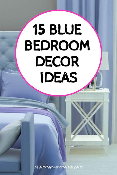 15 blue bedroom decor ideas Bright Blue Bedroom Walls, Light Blue Rooms Bedroom, Sky Blue Bedroom Ideas, Calming Blue Bedroom, Teal Bedrooms, Bookcase In Bedroom, Blue And White Bedrooms, Popular Bedroom Paint Colors, Blue Bedroom Decor Ideas