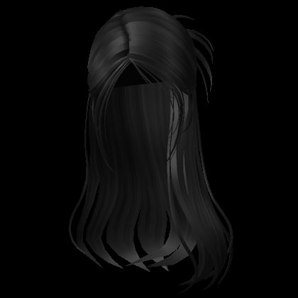 Roblox Roblox Black Hair, Roblox Hair, Cute Drawlings, Side Part Hairstyles, Black Hair Roblox, Teal Hair, Side Ponytail, Outfit Codes, Create An Avatar