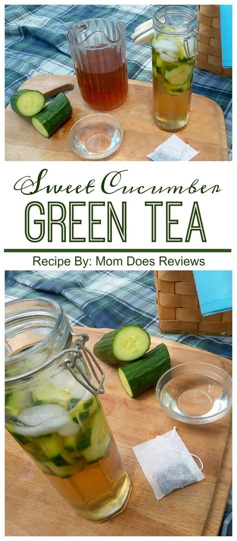 Backyard Bbq Ideas, Backyard Bbq Food, Cucumber Green Tea, Green Tea Drinks, Backyard Barbeque, Green Tea Recipes, Iced Green Tea, Best Green Tea, Bbq Ideas