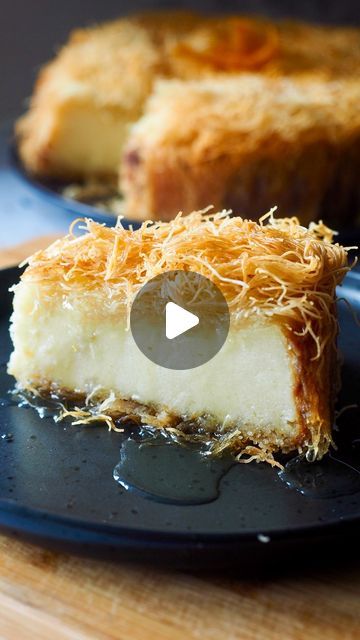 Galatopita Greek Desserts, Philo Recipes Desserts, Kataifi Dessert, Fillo Dough Recipes Dessert, Kataifi Recipe, Greek Cakes, Filo Pastry Recipes Sweet, Fillo Pastry Recipes, Philo Recipes