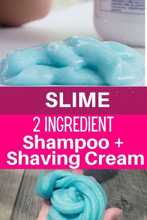 Shaving Cream Slime Without Borax Recipe, Slime Recipe With Conditioner, How To Make Slime Without Shaving Cream, Shaving Cream Activities For Kids, Slime Without Contact Solution, Shaving Cream Slime Recipe, Shaving Cream Slime, Slime Without Shaving Cream, Shampoo Slime