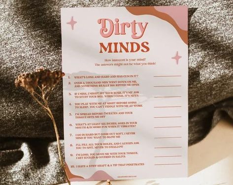 RETRO 70s Bachelorette Game, Dirty Minds Riddle Game, Bachelorette Party Game, Bachelorette Printable, Funny Bachelorette, Hen Party RS 70s Bachelorette Party, 70s Bachelorette, Dirty Bachelorette Party, Bachelorette Party Funny, Retro Bridal Showers, Bachelorette Party Game, Fun Bachelorette, Gold Bachelorette, Funny Bachelorette