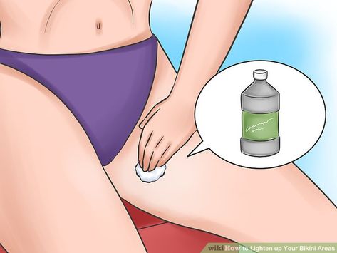 3 Ways to Lighten up Your Bikini Areas - wikiHow Natural Body Detox, Skin Lightening Diy, Natural Skin Lightening, Aloe Vera For Skin, دورة شهرية, Skin Lightener, Dark Underarms, For Blackheads, Whitening Face