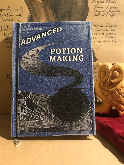 This book features 192 pages of potion recipes and magical instructions as an educational resource for the school of wizards and witches. ️😉 You'll dive into the personal notes of a wizard student, complete with spots, splatters, and marks of use. This book has been hand-bound with high-quality paper, each signature carefully sewn together. It is possible to appreciate the texture and quality of the paper in one of the pages, shown close-up. Hand-aged for a touch of realism Unlike other books on the market, this book is handmade with clear and crisp lettering and design. Wizard Student, Wizard Books, Potion Book, Potion Recipes, Custom Harry Potter, Potion Making, Potions Book, Stick Season, Potions Recipes