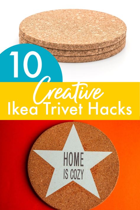 ikea trivets Diy Trivet Tile, Diy Tile Trivet, Cork Trivet Ideas, Hot Pads Diy, Ikea Cork, Ikea Cork Trivet Diy, Ikea Plants, Trivets Diy, Ikea 365