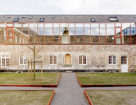 a2o architecten completes convent conversion in belgium - designboom | architecture Kengo Kuma, Old Building Renovation, Renovation Architecture, Building Costs, Rest House, Building Renovation, Industrial Architecture, Brick Architecture, Adaptive Reuse