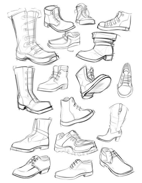 Shoe Reference Photo, Combat Boots Drawing Reference, How To Draw Boots Front View, Boot Drawing Reference, Boots Reference Drawing, Shoe Reference Drawing, How To Draw Shoes Front View, Shorts Drawing Reference, Shoes Reference Drawing