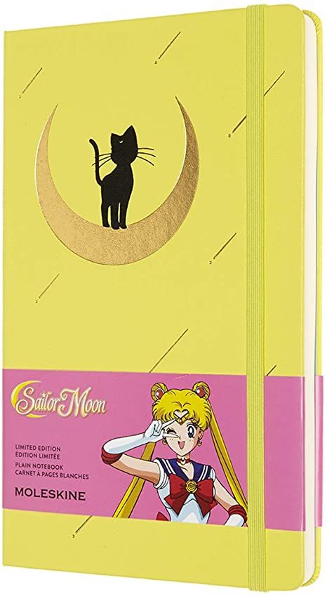 White Layout, Moon Notebook, Sailor Moon Cat, Sailor Guardians, Sailor Moon Luna, Naoko Takeuchi, Moon Cat, Cat Moon, Moleskine Notebook