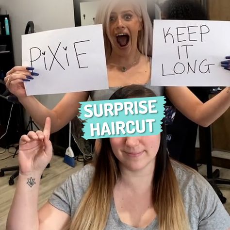 Haircut Roulette | These women let their hairdresser give them a 'surprise haircut' 😳 | By Ultimate Hair Roulette Challenge, Hair Roulette, Hair Stylist, Light Box, Hair Cuts, Let It Be, Hair Styles, Hair, Color