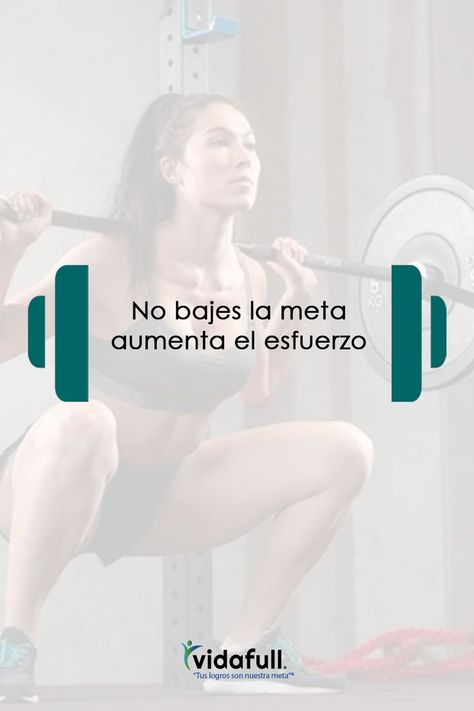 Da lo mejor de ti para lograr tu meta. ¡Feliz fin de semana! 💪😉 #motivación #Vidafull #fitness #gym #bienestar Frases Gym, Gym Motivation Women, Frases Fitness, Friends Workout, Positive Phrases, Gym Quote, Crossfit Workouts, Healthy Fitness, Gym Time