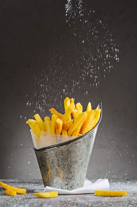 For the love of french fries.The best French fry seasoning with the right amount of salt, herbs, and spices. Try it, and you'll never want to have fries any other way! Potatoes Fries, Crispy Sweet Potato Fries, Crispy Fries, Crispy Sweet Potato, Food Photoshoot, Crispy Fry, Burger Bar, Potato Fries, Food Poster Design