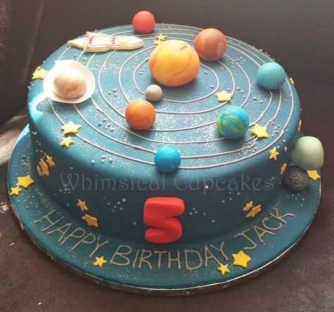 Galaxy Cakes, Space Party Food, Space Cakes, Solar System Cake, Space Themed Party, Planet Birthday, Rocket Cake, Planet Cake, Space Cake