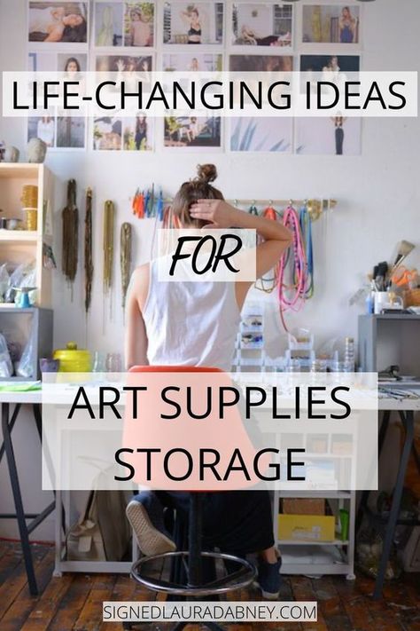 More Art Supplies Storage Ideas, Artist Studio Space, Art Studio Storage, Small Art Studio, Travel Art Kit, Art Studio Space, Art Studio Organization, Art Supplies Storage, Art Studio Room