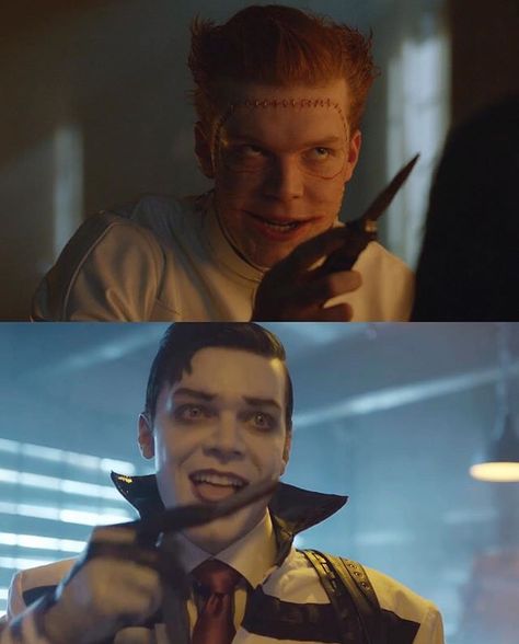 #Valeska twins love their knives #Gotham Jerome Valeska Fanart, Valeska Twins, Cameron Monaghan Gotham, Gotham Show, Jerome Gotham, Gotham Cast, Jeremiah Valeska, Gotham Joker, Gotham Tv Series