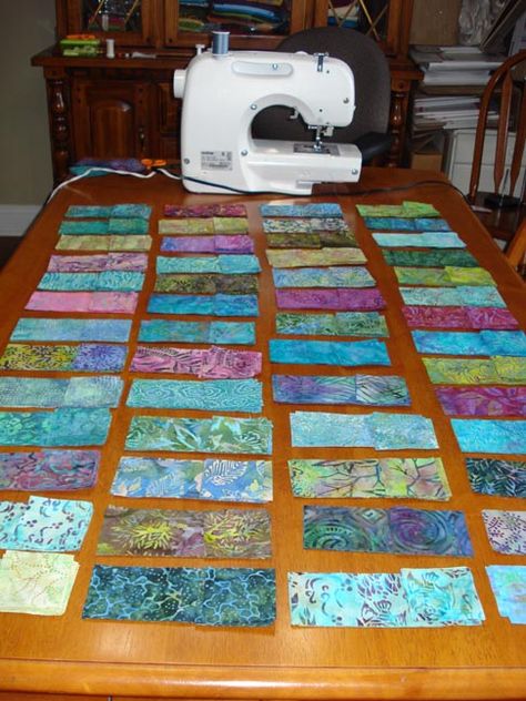 Quilt With Squares And Rectangles, Easy Jellyroll Quilts Free Pattern, Strip Quilts Patterns, Batik Scrap Quilt Patterns, Batik Jelly Roll Quilts, Quilts Using Batiks, Batik Quilt Patterns Ideas, Quilts Made With Batiks, Quilts Made With Squares