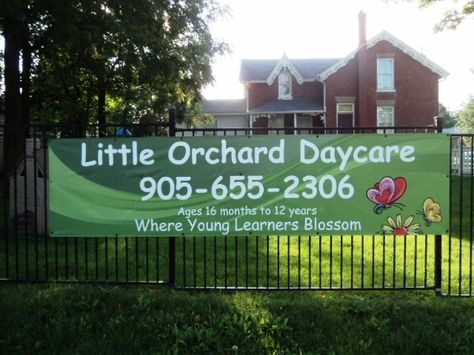 Daycare Signs Outdoor, Daycare Signs, Outdoor Signs, Banners Signs, Blossom, Portfolio, Signs, Outdoor Decor, Home Decor