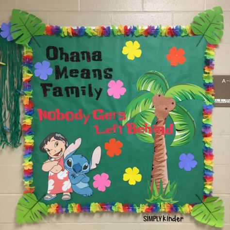 Creative Classroom Themes, Classroom Theme Ideas Daycare, Lilo And Stitch Classroom Decorations, Lilo And Stitch Ra Theme, Classroom Themes For Toddlers, Classroom Themes Disney, Classroom Themes Prek, Disney Theme Classroom Ideas, Obama Means Family