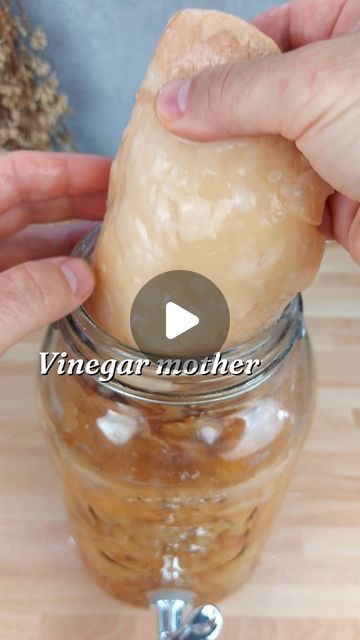 Pawel & Jo // Quick and Healthy Recipes for Everyday Essentials on Instagram: "Vinegar mother: How to clean, divide, and store it 👈  Watch this video to learn how to clean, divide, and store vinegar mother, step-by-step. Keep your vinegar mother healthy and thriving so you can continue making delicious and nutritious ACV at home.  If you would like to learn how to make your own Apple Cider Vinegar comment or message 𝗔𝗖𝗩 and I'll send you the link to my bestselling Vinegar Guide. You'll learn how to make ACV and also strawberry, banana, red grape, elderflower, and beer vinegar thanks to this eBook 😍 Comment 𝗔𝗖𝗩 now👍" Apple Cider Vinegar Diy Homemade, How To Make Apple Cider Vinegar At Home, Home Made Apple Cider Vinegar Recipe, Diy Apple Cider Vinegar With The Mother, How To Make Apple Cider Vinegar, Banana Vinegar, Apple Cider Vinegar Homemade, Apple Cider Vinegar Diy, Diy Apple Cider Vinegar