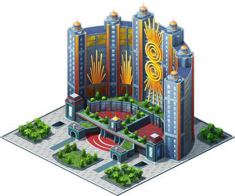 Casino Building, Minecraft Modern City, City Builder, Game Place, Minecraft Modern, Stadium Design, Shop Buildings, 3d Concept, Landmark Buildings