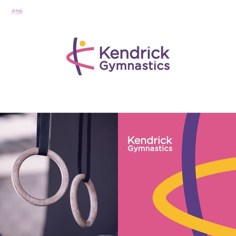 Kendrick Gymnastics Logo design USA | Approved ✅ It's a gymnastics center in America to teach children under the age of 12, its goal is to convey the spirit of fun and happiness through gymnastics. --- Bē: be.net/ramxredalla