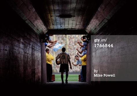 News Photo: Soccer player walking through tunnel entrance to stadium Game Rooms, Frankfurt, Stadium Entrance, Tunnel Entrance, Angel Stadium, Video Game Rooms, Special Olympics, Sport Player, Football Stadiums