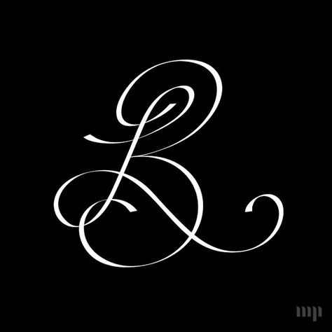 Letter B Tattoo, Initials Logo Letters, P Logo Design, L Tattoo, Artist Prints, A Typography, Owl Tattoo Design, Initial Tattoo, Calligraphy Logo