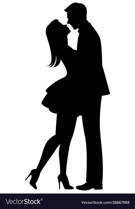 Kissing Sillhoute, Couple Shilloute, Black Silhouette Art Ideas, Kiss Silhouette, Lovers Silhouette, Kissing Silhouette, Lovers Kiss, Couple Silhouette, Black And White Art Drawing