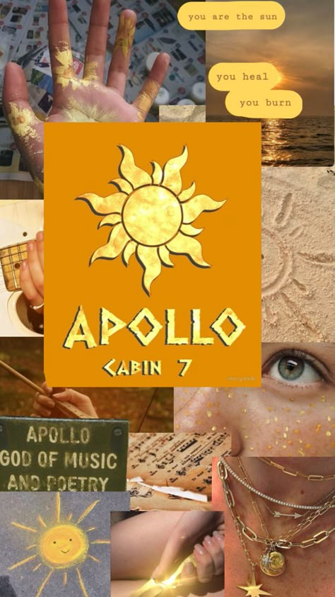 Children Of Apollo, Apollo Aesthetic, Apollo Greek, Apollo Cabin, Camp Half Blood Cabins, Percy Jackson Cabins, Cabin 7, Percy Jackson Drawings, Percy Jackson Wallpaper