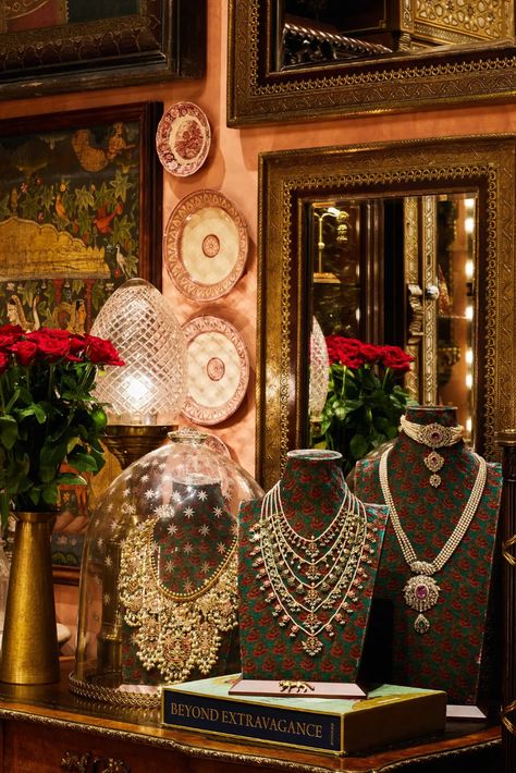 Sabyasachi Mukherjee, Jewelry Store Design, Silver Tea Set, Jewellery Exhibition, Sabyasachi Jewellery, Exhibition Display, Boutique Interior, New Space, Jewellery Store