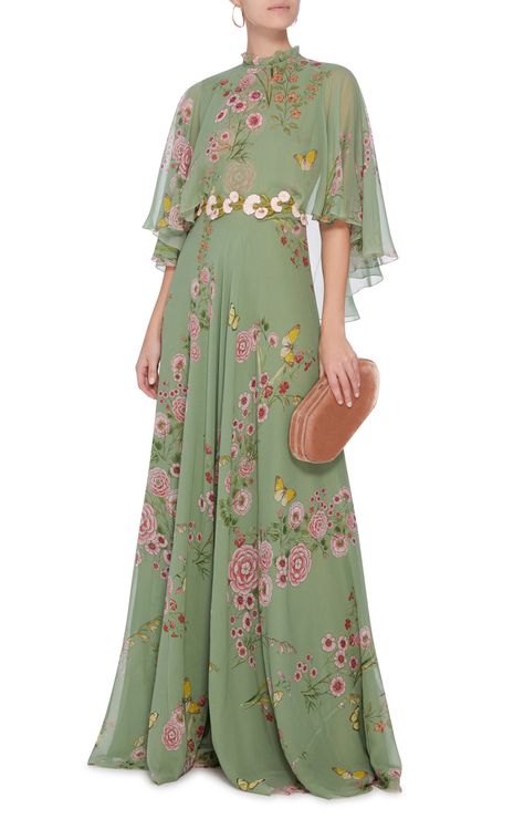 Chiffon Gown Designs, Chiffon Dress Ideas, 2024 Dress Trends, Fancy Maxi Dress, Maxi Chiffon Dress, Printed Chiffon Dress, Printed Long Dress, Mother Of The Bride Dresses Long, Fashion Fails