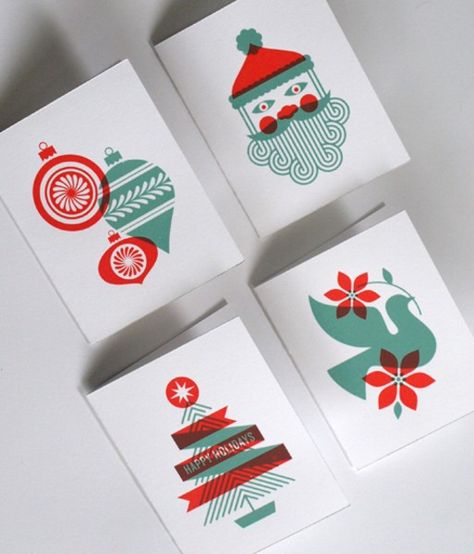 a rare but darling find of graphic excellence on pinterest. Brava Postcard Design Business, Christmas Graphic Design, Christmas Tree Graphic, Illustration Noel, Karten Design, 카드 디자인, Christmas Graphics, Postcard Design, Christmas Card Design