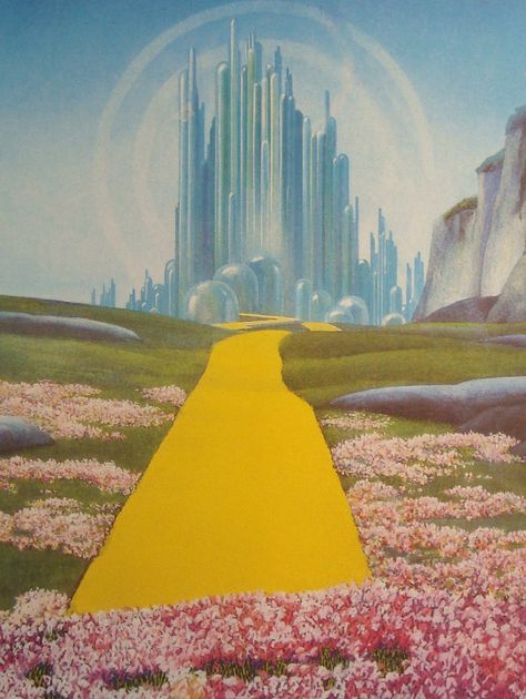 The Emerald City fromThe Wizard of Oz Original Print by iowajewel Oz Büyücüsü, Wizard Of Oz Movie, Oz Movie, Wizard Of Oz 1939, The Emerald City, Glinda The Good, Camp Snoopy, Dorothy Gale, Glinda The Good Witch