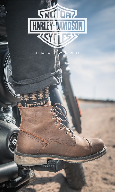 Look effortless, be seen. Introducing the Dellen men's motorcycle riding boot. Unlined and made with full grain leather and goodyear welt construction to withstand the toughest of rides. Dress this boot up or down, this is footwear built with an urban edge and a rebellious spirit in mind. Motorcycle Riding Boots, Motorcycle Riding, Safety Boots, Riding Boot, Goodyear Welt, Dr. Martens Boots, Full Grain Leather, Motocross, Riding Boots