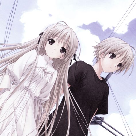 Sora Kasugano, Yosuga No Sora, 2000s Art, Y2k Profile Picture, Arte Cyberpunk, Japanese Characters, Picture Icon, Old Anime, Anime Character Drawing