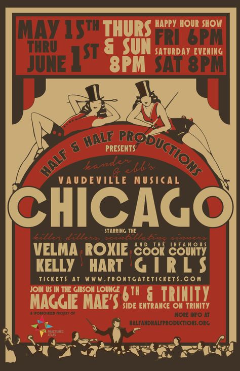 Broadway Musicals Posters, Musical Theatre Posters, Chicago Musical, Broadway Posters, Chicago Poster, Broadway Theatre, Theatre Poster, Broadway Musicals, Room Posters